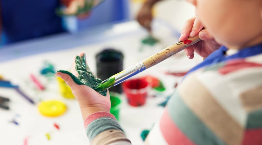 Fingerpainting!